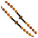 Rosary of 925 silver with olivewood 6 mm beads and crosses with Chi-Rho s3