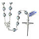 925 silver rosary with gray river pearls 8 mm s2