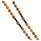 Rosary in 925 silver olive wood beads Chi Rho Mary 6 mm s3