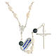 Rosary in 925 silver with 8 mm oval freshwater pearls and two-sided centerpiece image s2