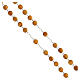Rosary of 925 silver with 6 mm olivewood beads and Tau medal s3