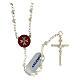Rosary of 925 silver with Maltese cross and 4 mm beads s1