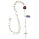 Rosary of 925 silver with Maltese cross and 4 mm beads s4