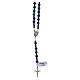 Rosary of 925 silver with 0.2 in lapis lazuli beads s1