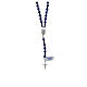 Rosary of 925 silver with 0.2 in lapis lazuli beads s2