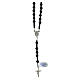 Rosary of 925 silver with 0.2 in onyx beads s2