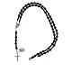 Rosary of 925 silver with 0.2 in onyx beads s4