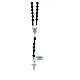 Rosary 6mm 925 silver and onyx s1