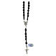 Rosary 6mm 925 silver and onyx s2