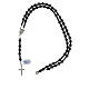 Rosary 6mm 925 silver and onyx s4