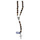 Rosary of 925 silver with 0.2 in tiger's eye beads s1