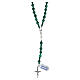 Chapelet argent 925 et malachite 6 mm s2