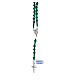 Rosario argento 925 e malachite 6mm s1