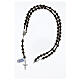 Rosary of 925 silver with 0.2 in bronzite beads s4