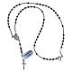 Rosary of 925 silver with 0.08 in beads of lapis lazuli s4