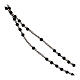 Rosary of 925 silver with 0.08 in beads of onyx s3