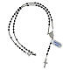 Onyx and 925 silver rosary 2 mm s4
