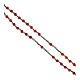 Rosary of 925 silver with 0.08 in beads of carnelian s3