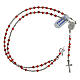 Rosary of 925 silver with 0.08 in beads of carnelian s4
