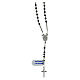 Rosary of 925 silver with 0.08 in beads of bronzite s2