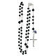 Miraculous Medal rosary in 925 silver and 6mm hematite s4