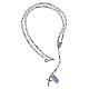 Rosary of 925 silver with 0.2 in white cat's eye beads s4