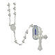Rosary in 925 silver with stripes Miraculous Medal 5 mm s2