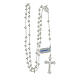 Rosary in 925 silver with stripes Miraculous Medal 5 mm s4
