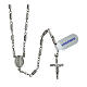 Rosary with 0.2 cylindrical beads, 925 silver s1