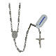 Rosary with 0.2 cylindrical beads, 925 silver s2