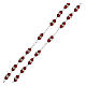 Rosary of 925 silver with red crystal beads of 0.2 in s3