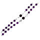 Amethyst rosary with small roses, 0.2 inches beads and 925 silver s3
