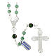 Aventurine rosary with small roses, 0.2 inches beads and 925 silver s2