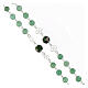 Aventurine rosary with small roses, 0.2 inches beads and 925 silver s3