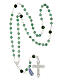 Aventurine rosary with small roses, 0.2 inches beads and 925 silver s4