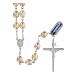 Miraculous medal rosary 8 mm baroque freshwater pearl s2
