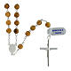 Olivewood rosary with 0.2 in beads and 925 silver s2