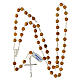 Rosary with Miraculous Medal, 925 silver and 0.024 in olivewood beads s4
