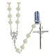 Rosary of 925 silver and 0.3 in pearls s2