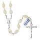 Rosary of 925 silver with oval pearls of 0.05x0.04 in s1