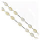 Rosary of 925 silver with oval pearls of 0.05x0.04 in s3