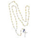 Rosary of 925 silver with oval pearls of 0.05x0.04 in s4