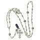 Filigree rosary of 800 silver with oval pearls of 0.04x0.02 in s4