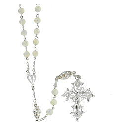 Filigree rosary of 800 silver with pearls of 0.02 in