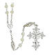 6 mm filigree rosary in 800 silver mother of pearl s5