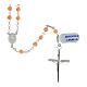 Rosary of 925 silver with 0.02 in coral beads s2
