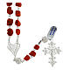 Baroque coral rosary and silver filigree s1