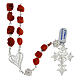 Baroque coral rosary and silver filigree s2