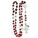 Baroque coral rosary and silver filigree s4