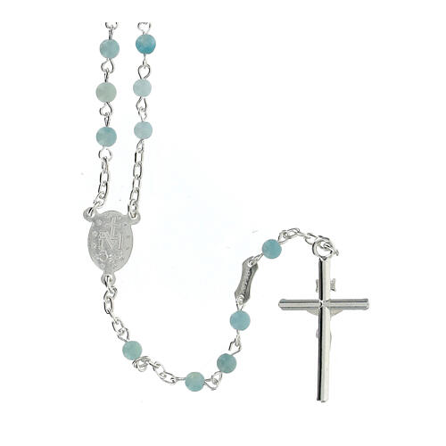 Rosary of 925 silver with 0.016 in amazonite beads 2